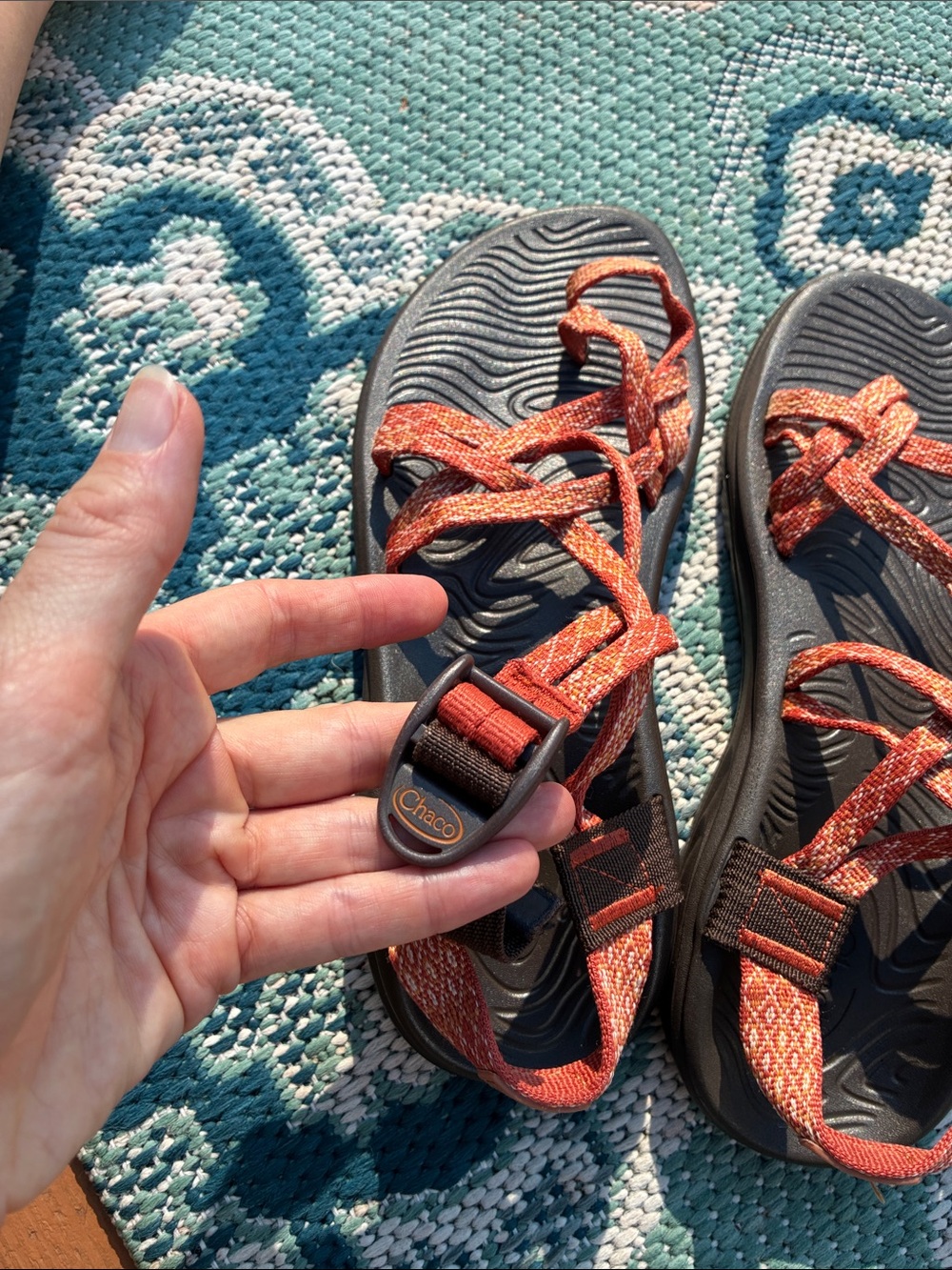 Women’s Chacos in Rust Red - Picture 13 of 15